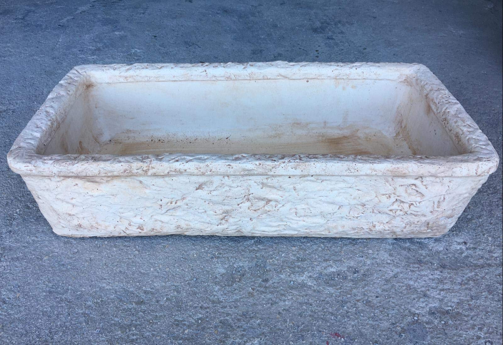 Lavello In Cemento Grigio 80x40cm - Per Giardino E Arredo Urbano - Foto 11