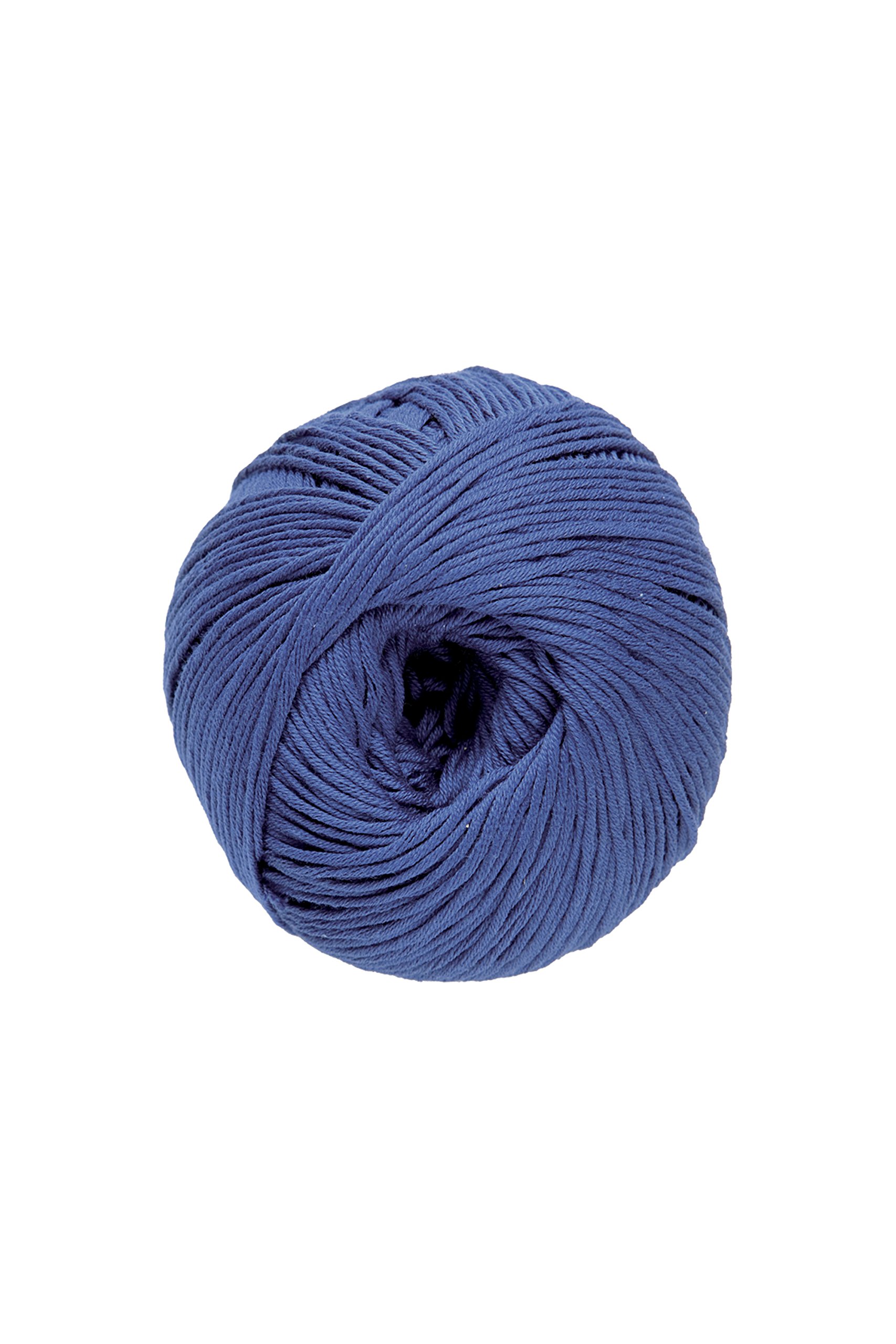 Pelote Natura DMC bleu nuit fil 100% coton haut de gamme pour ouvrages délicats