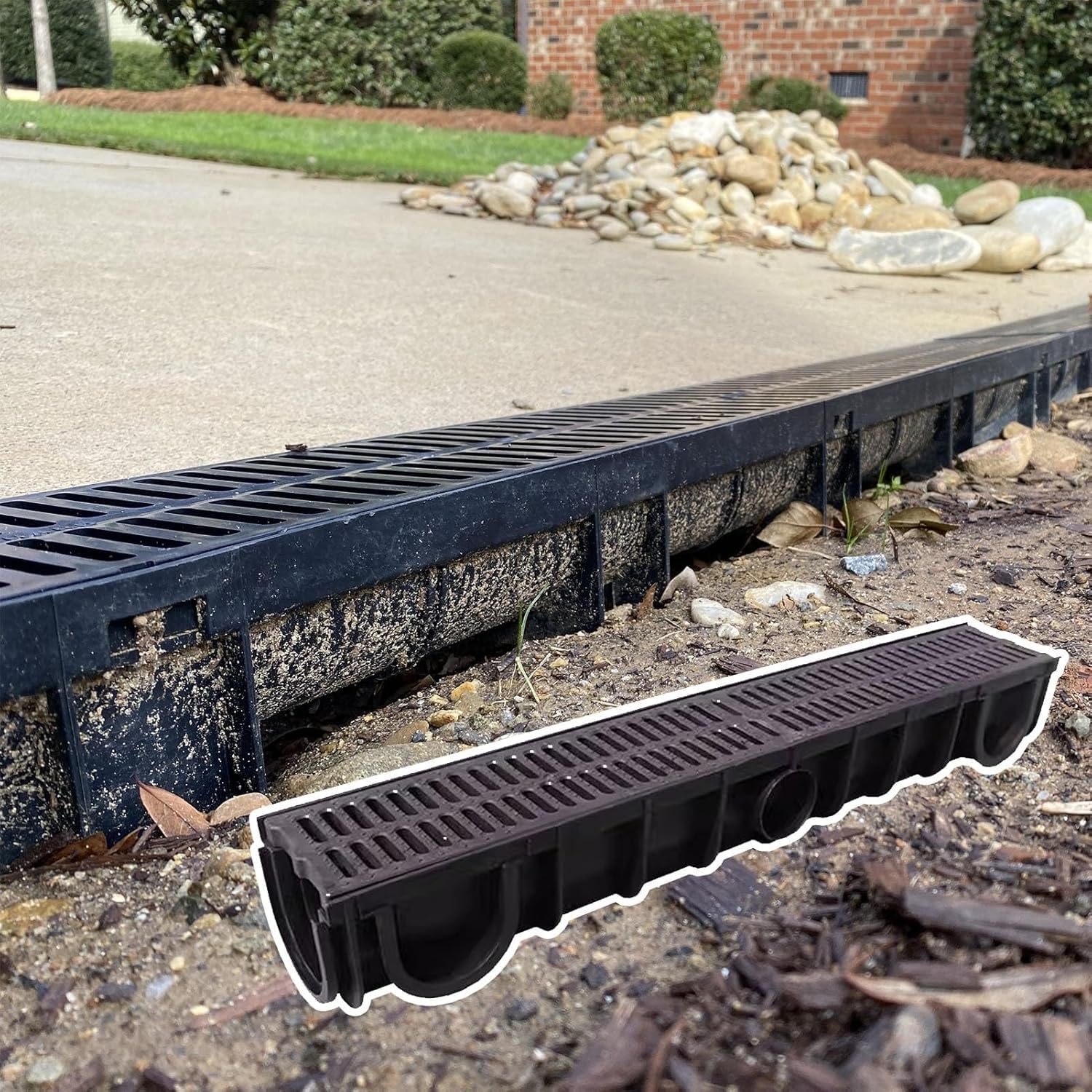 Drain en U pour garage résolvant les problèmes d'inondation de parking