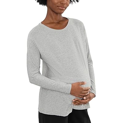 Beyond Yoga Feels Like Home Long Sleeve Maternity Top silver mist