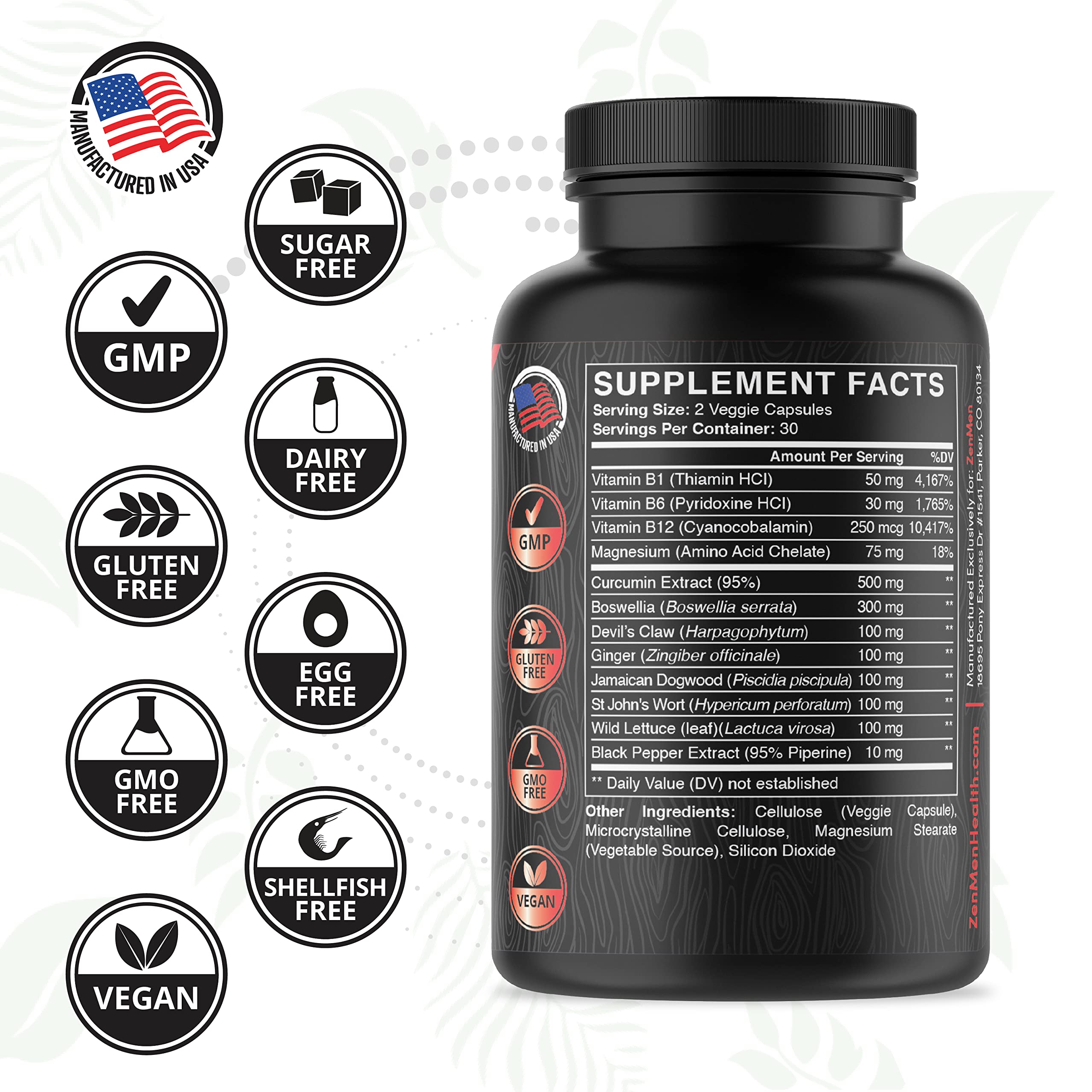 Sciatica Pain Relief Supplement Support Lower Back Pain Relief