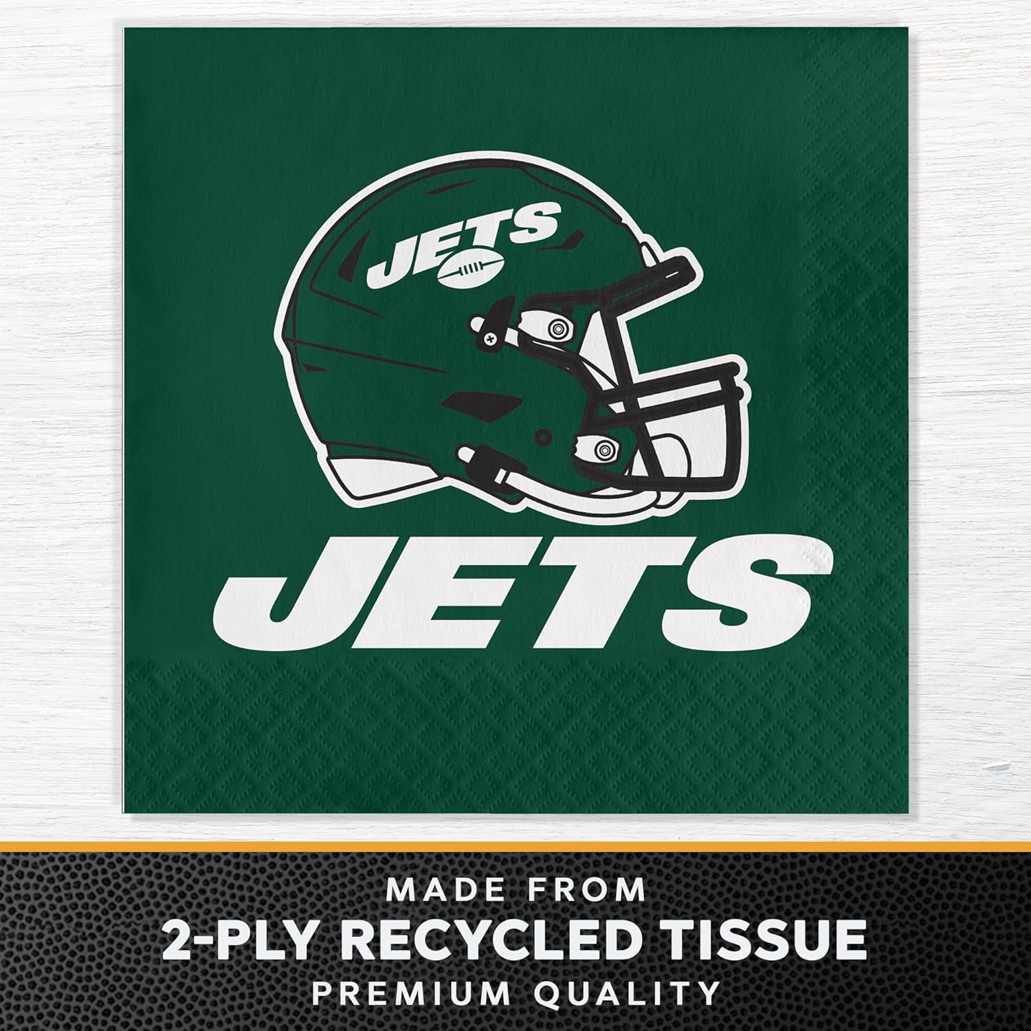Trendware New York Jets Paper Plate and Napkin Party Kit, Serves 16, Officially Licensed