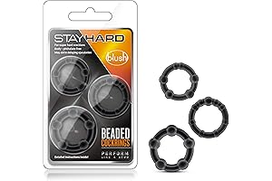 Blush Genuine Stay Hard Beaded Cock Rings