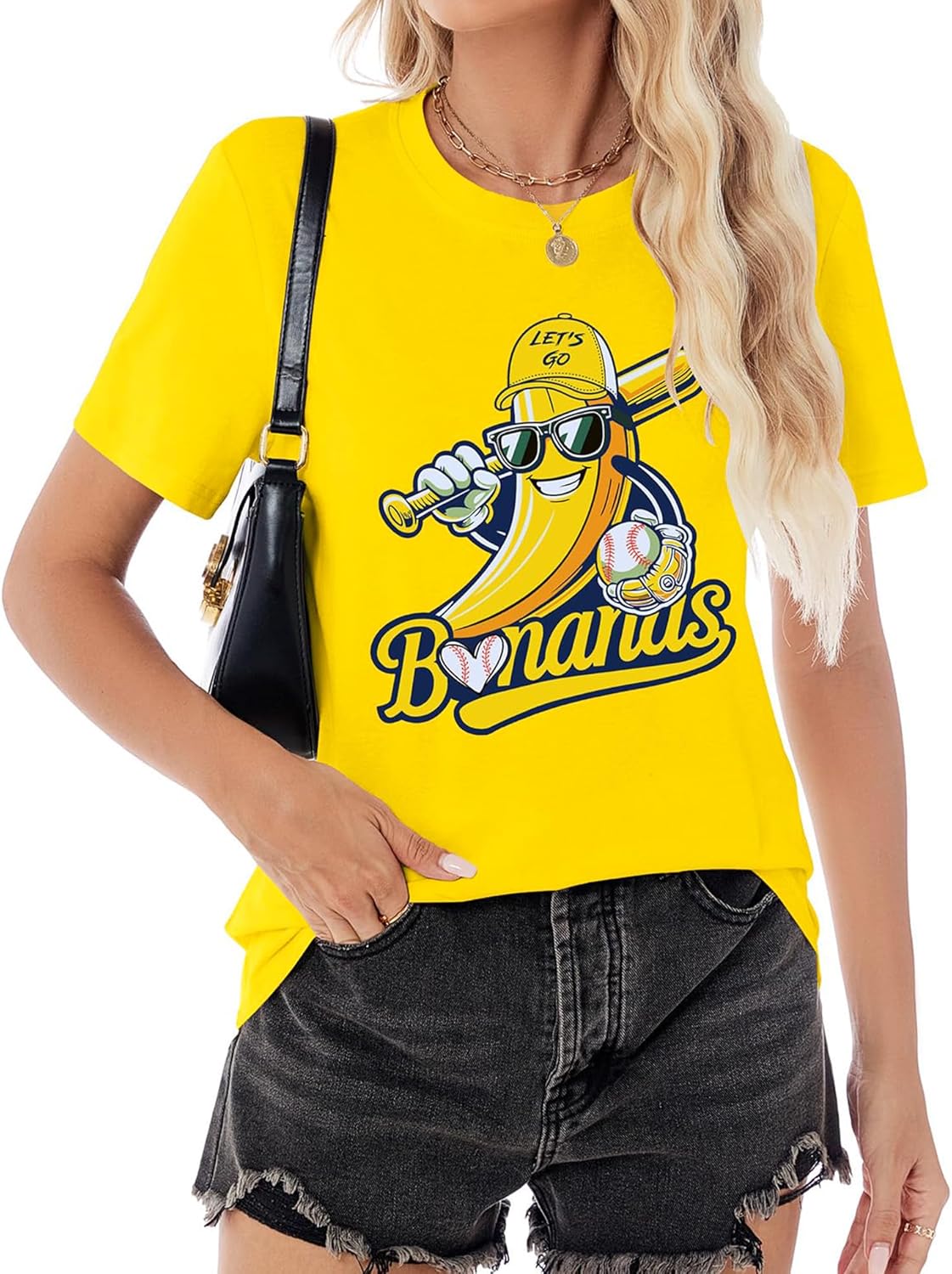 Baseball Shirt for Women Game Day Baseball Fan Shirt Mom Tee Casual Short Sleeve Tops - Image 2