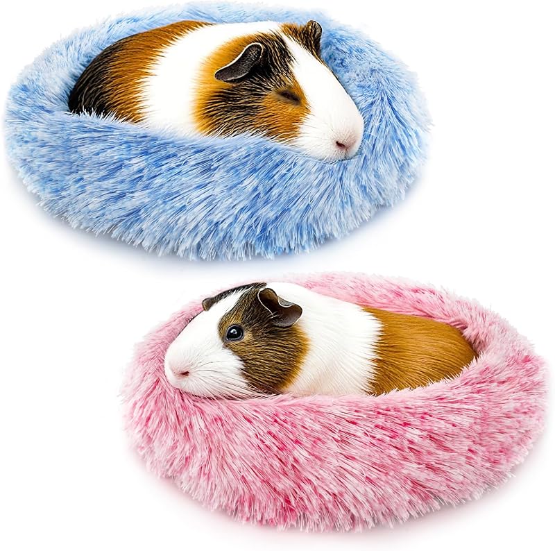 Cama para Pequenos Animais PETKNOWS em Pelúcia com Toca, 2 Unidades