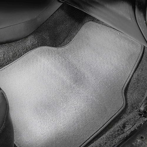 Miniatura 4 de FH Group Juego completo de alfombrillas para automóvil, juego completo de alfombras grises de primera calidad, diseño de fundas de asiento de