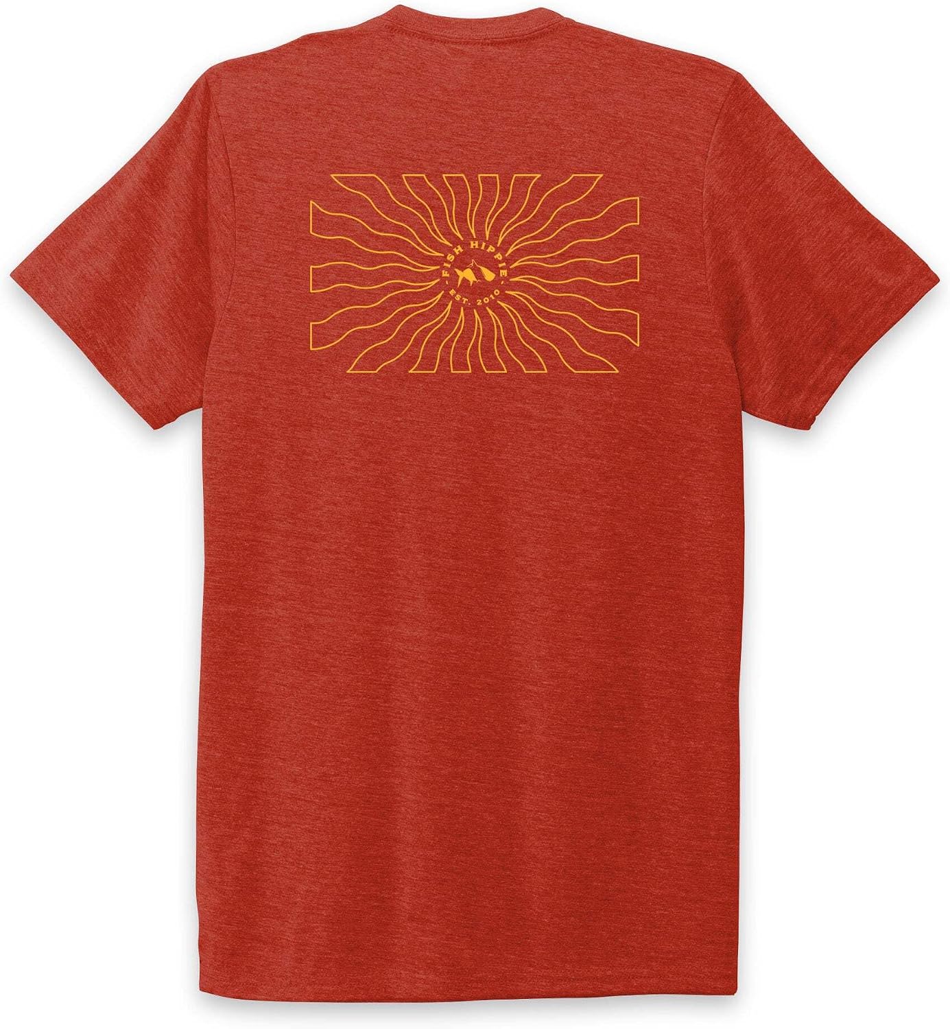 Fish Hippie Solar Flare Flatwater Tee for Men – Lightweight Cotton Modal Blend Graphic T-Shirt, Coastal Casual Style