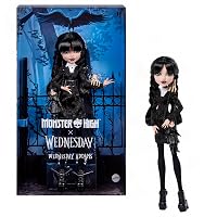 Monster High x Mercoledì Bambola con abito nero