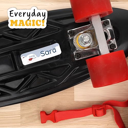 Miniatura 7 de Etiquetas de nombre grandes para niños (33) Calcomanías personalizadas para guardería y suministros escolares Calcomanías duraderas e impermeables