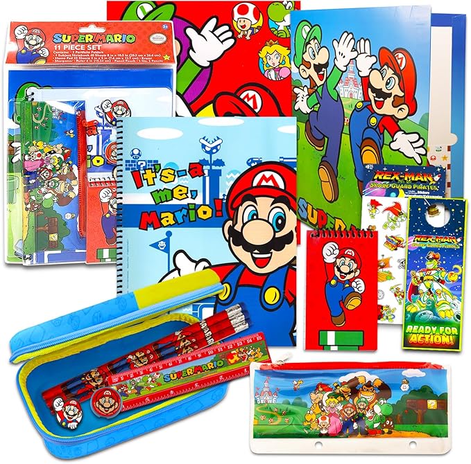 Super Mario School Supplies Set Mario Stationery Bundle