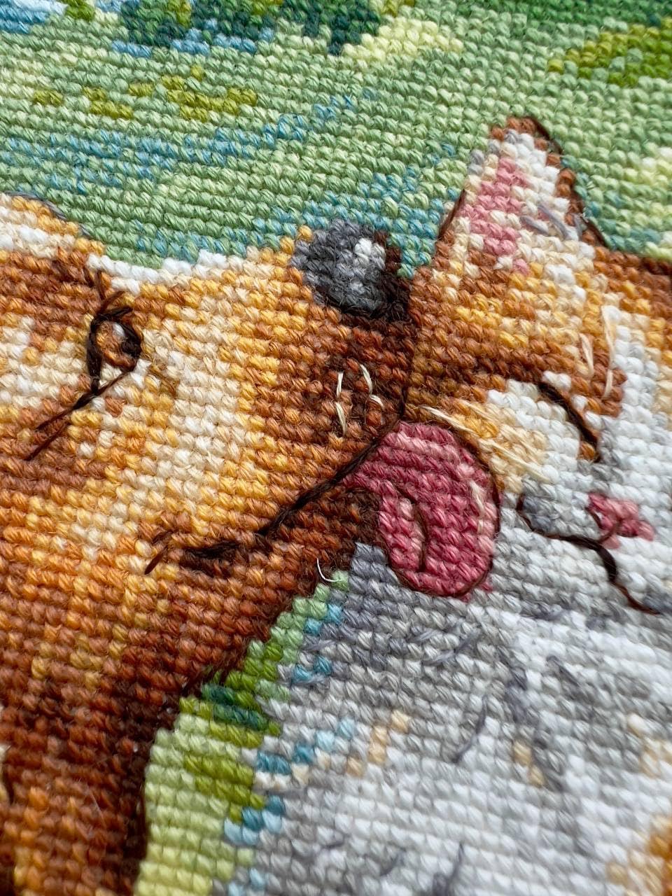 RIOLIS - Like Cat and Dog 2275, Animals Cross Stitch Kits 8¼"x11¾, Cross Stitch Kits for Beginners & Advanced, Crossstitching Kit Adult, Embroidery Counted Stitching Kit