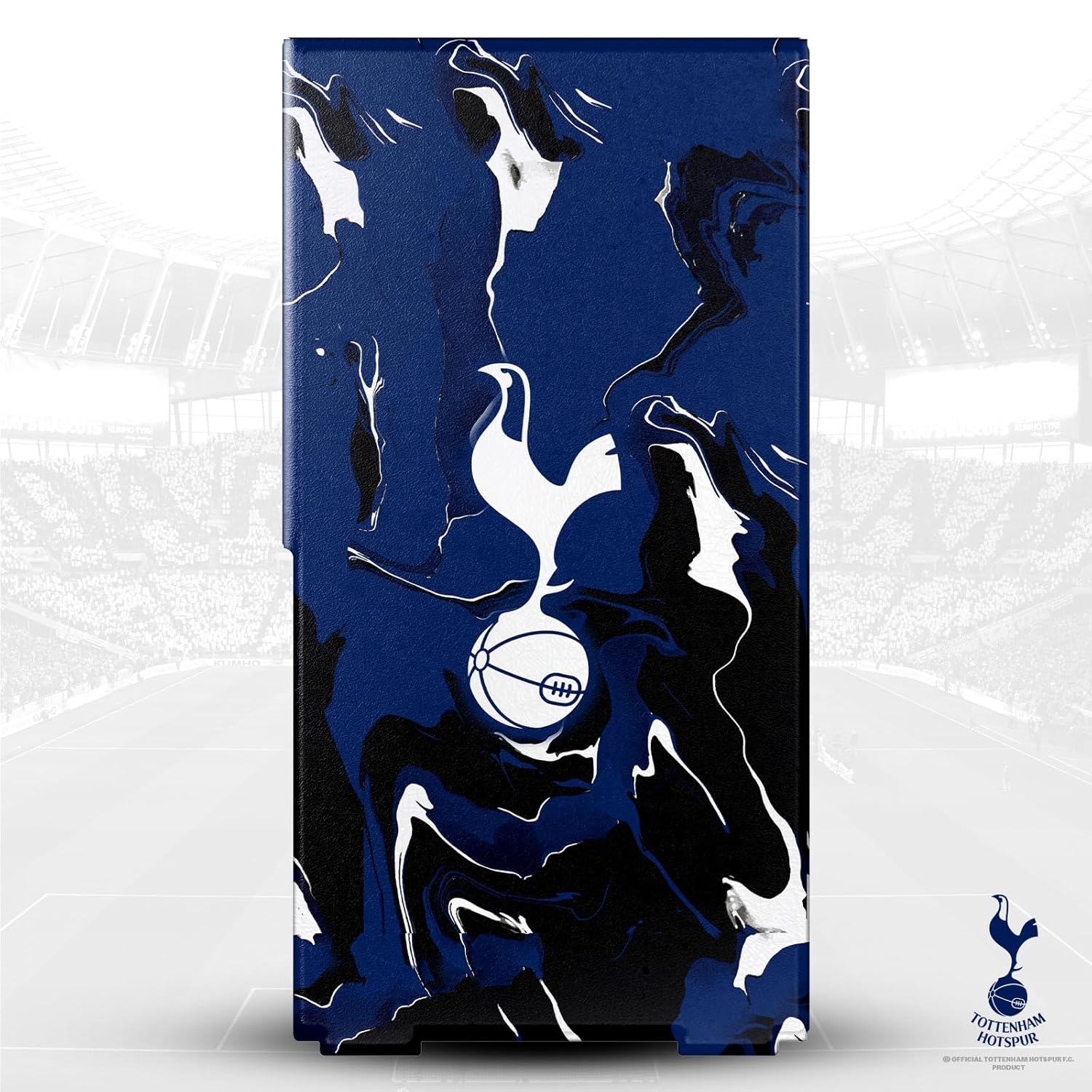 Head Case Designs Officially Licensed Tottenham Hotspur F.C. Marble Logo Art Game Console Wrap and Game Controller Skin Bundle Compatible With Xbox Series X