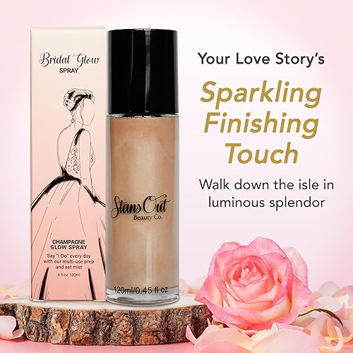 Miniatura 3 de StansOut Beauty Co - Spray fijador de brillo para novia  Spray de fijación de niebla facial iluminadora para acabado de maquillaje  Spray de ajuste