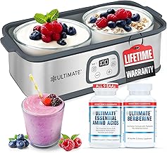 Ultimate Probiotic Yogurt Maker with Berberine for Gut Health and Essential Amino Acids for Energy and Muscle Support