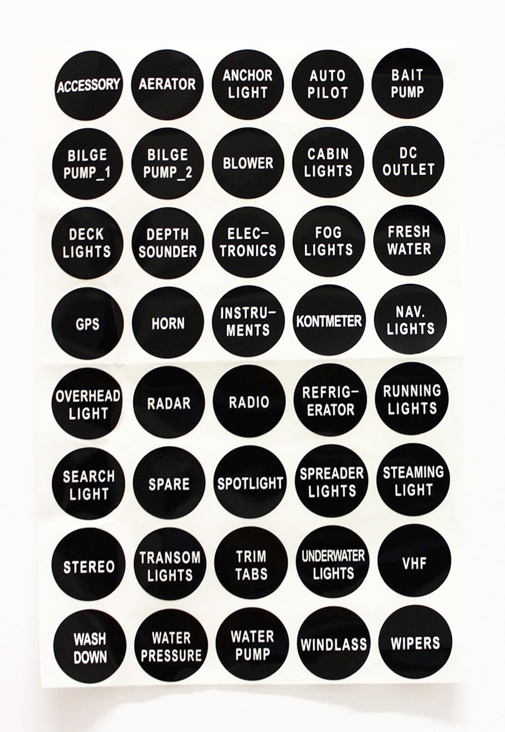 Bandc 6 Gang Marine Boat Bridge Control Panel Led Rocker Switch 12v 24v with Fuse