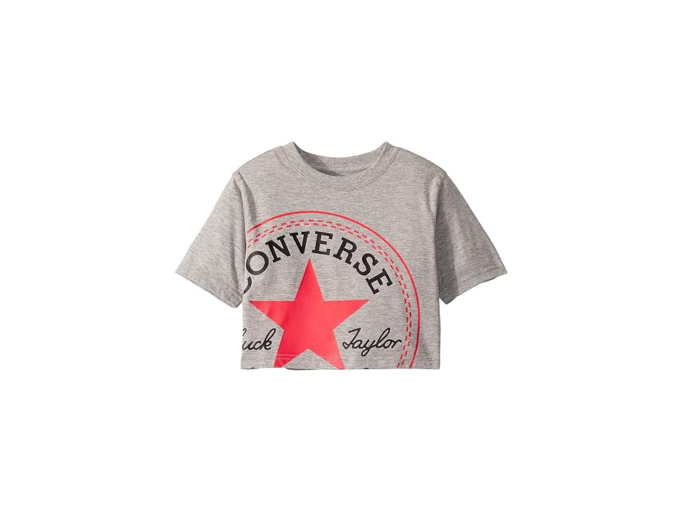 

Converse Kids Chuck Patch Multicolor Tee (Little Kids) (Dark Gray Heather) Girl's Clothing