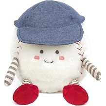 MON AMI Buddy Baseball 9.5-Inch Sports Plush Toy, Soft Stuffed Toy Gift | stuffed animal for boyfriend, playroom sports decor accent, birthday gift, boys and girls keepsake, kids baseball plushie