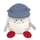 MON AMI Buddy Baseball Plushie – 9.5 Inches Cute Baseball Stuffed Toy for Kids & Toddlers | Soft Sports Plush with Cap & Shoes | Nursery Room Décor & Gift for All Ages