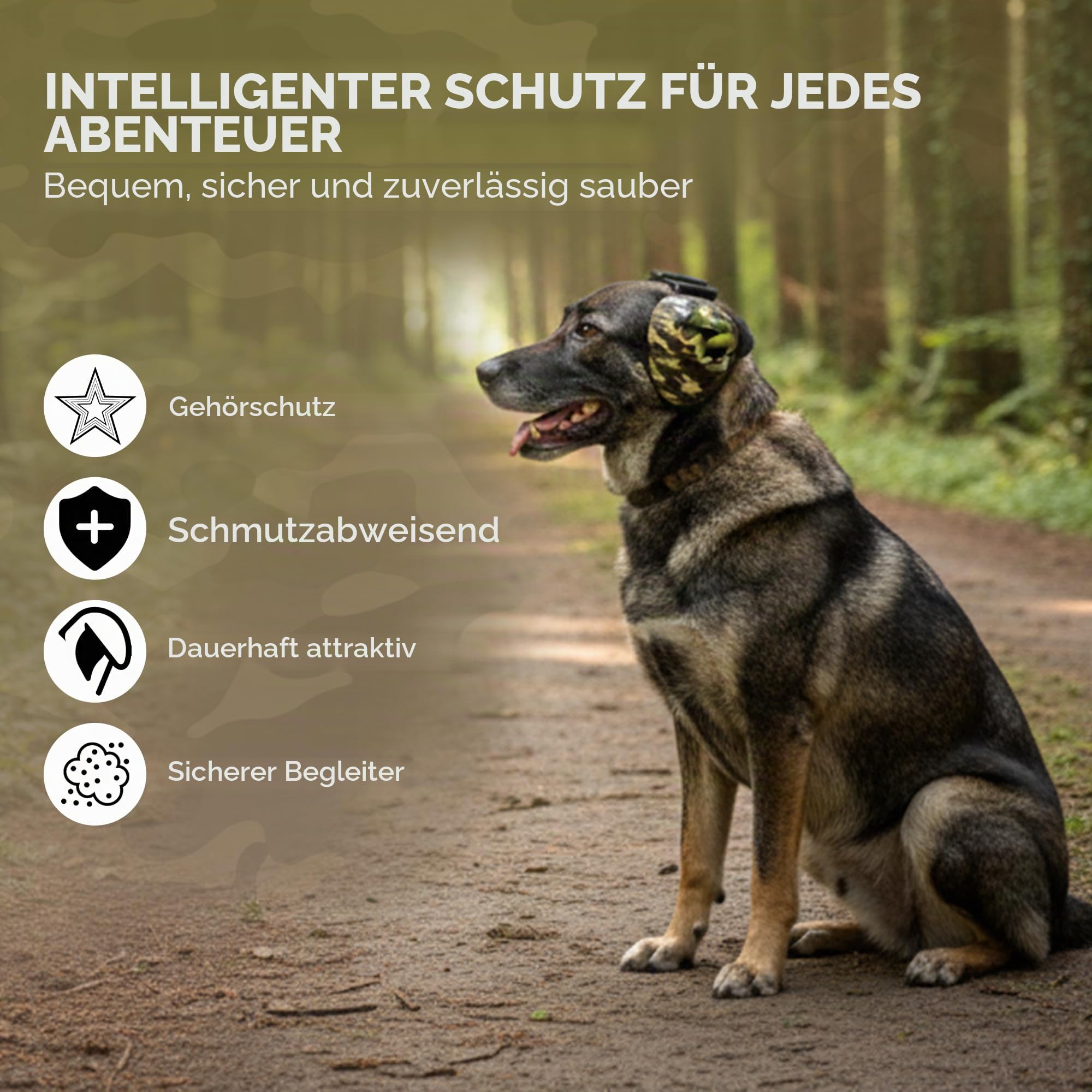 Gehörschutz für Hunde – 28 dB Lärmschutz Ohrenschützer – Noise Cancelling Ear Muffs gegen Feuerwerk & Laute Geräusche
