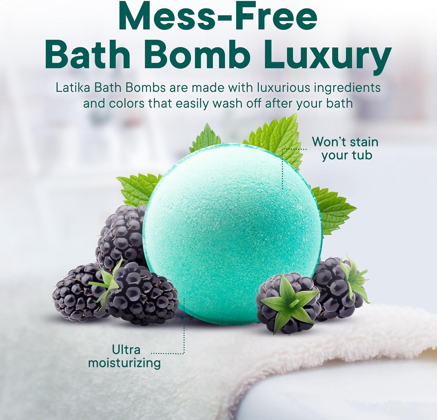 Latika Classic Bath Bomb Kit - Organic Bath Bombs for Women