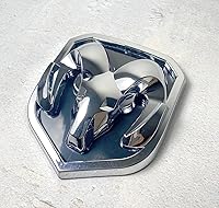 Vista 1 de Emblema de parrilla cromado RAM – Compatible con RAM 1500, 2500, 3500 de 2013–2018 – Etiqueta de reemplazo de ABS duradera