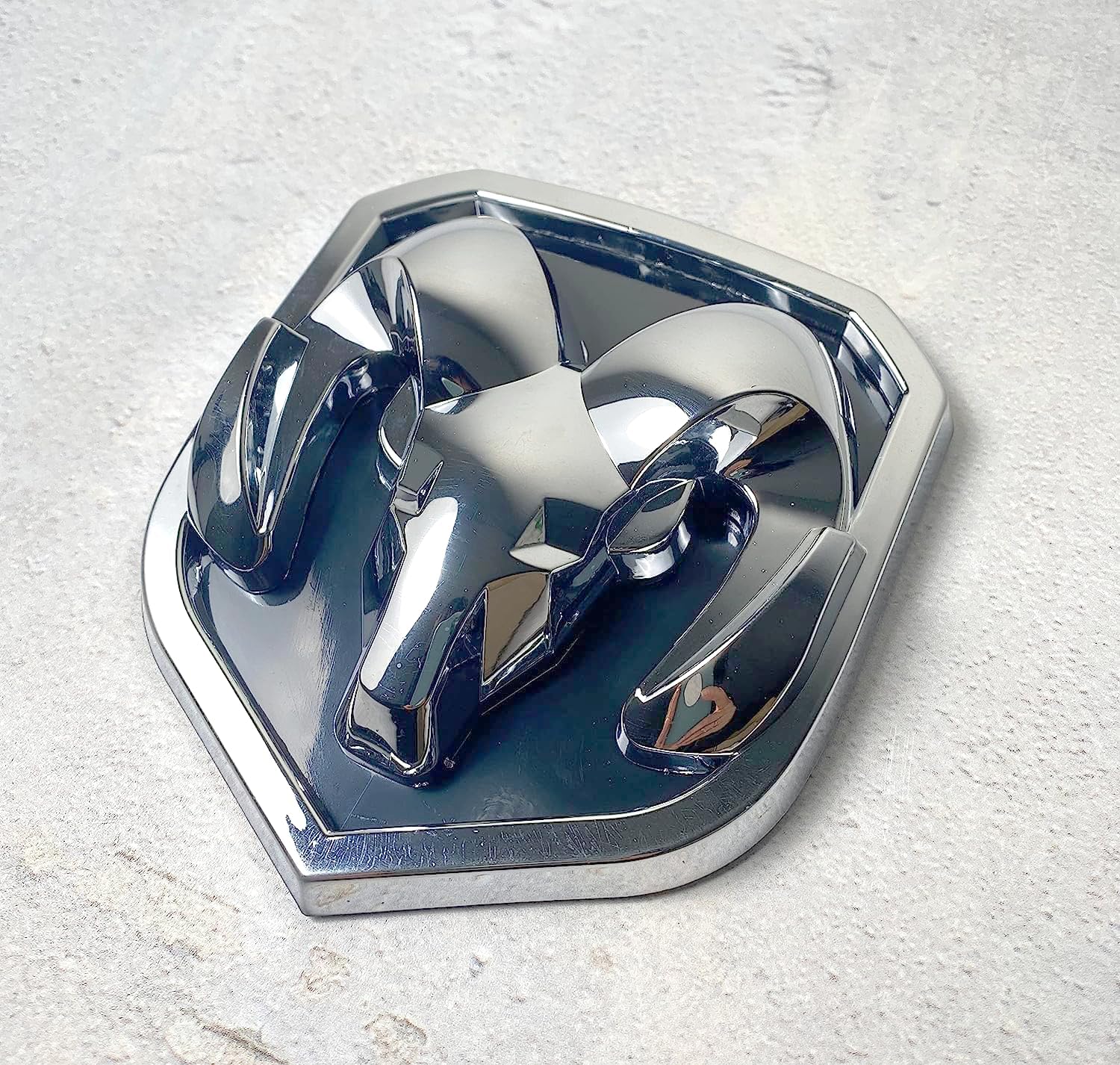 Chrome RAM Grille Emblem – Fits 2013–2018 RAM 1500, 2500, 3500 – Durable ABS Replacement Badge