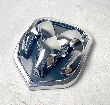 Autogem Chrome RAM Grille Emblem Fits 20132018 RAM 1500, 2500, 3500 Durable ABS Replacement Badge