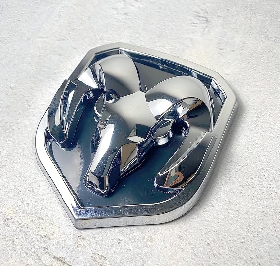 Autogem Chrome RAM Grille Emblem Fits 20132018 RAM 1500, 2500, 3500 Durable ABS Replacement Badge