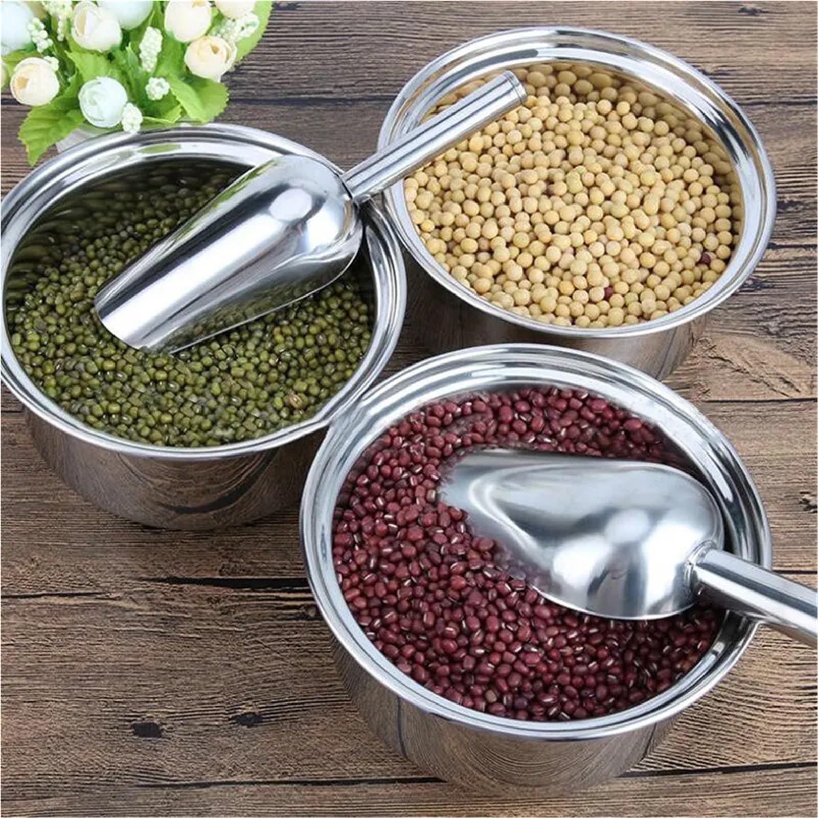 Espátula for alimentos espesada de acero inoxidable 6 piezas Para Bar