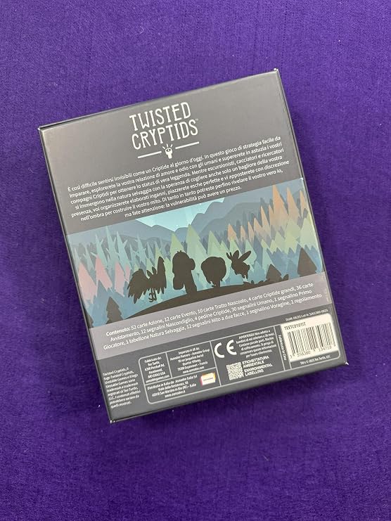 Asmodee Twisted Cryptids, Card Game, Party Game, 2-4 Players, 10+ Years, Italian Edition
