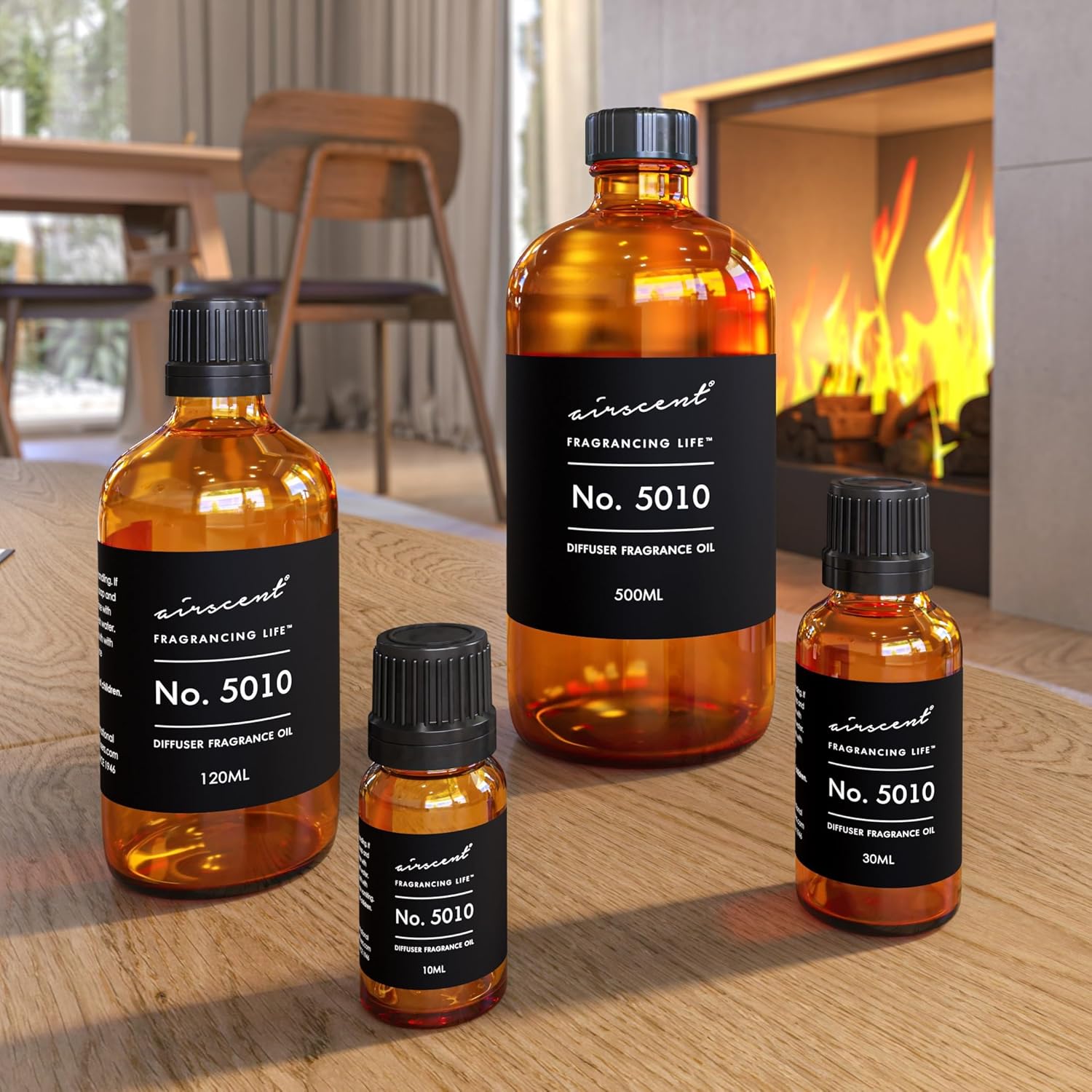 AirScent No. 5010 Perfume Dupe Diffuser Oil Inspired by T. Fords Cherry Blend - Black Cherry Vanilla Cherry Liqueur - 500 mL Fragrance Oil for Ultrasonic and Waterless Diffusers and Crafting