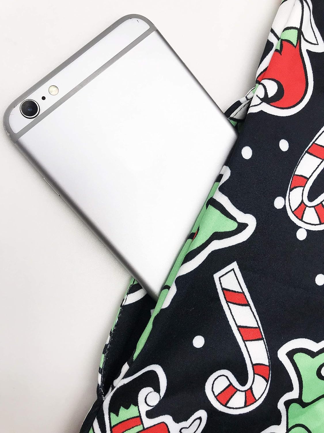 VISLILY Women's Plus Size Christmas Print Casual Swing T-Shirt Dress with Pockets - Image 3