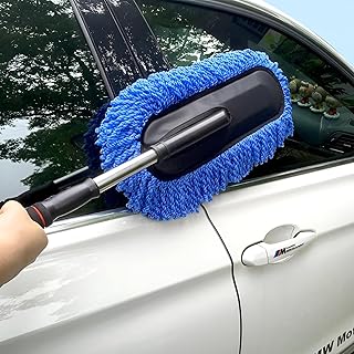 Trucks and Cars Wash Brush - Microfiber Cleaning Mop with Adjustable Handle for Thorough Vehicle Exterior Cleaning and Maintenance