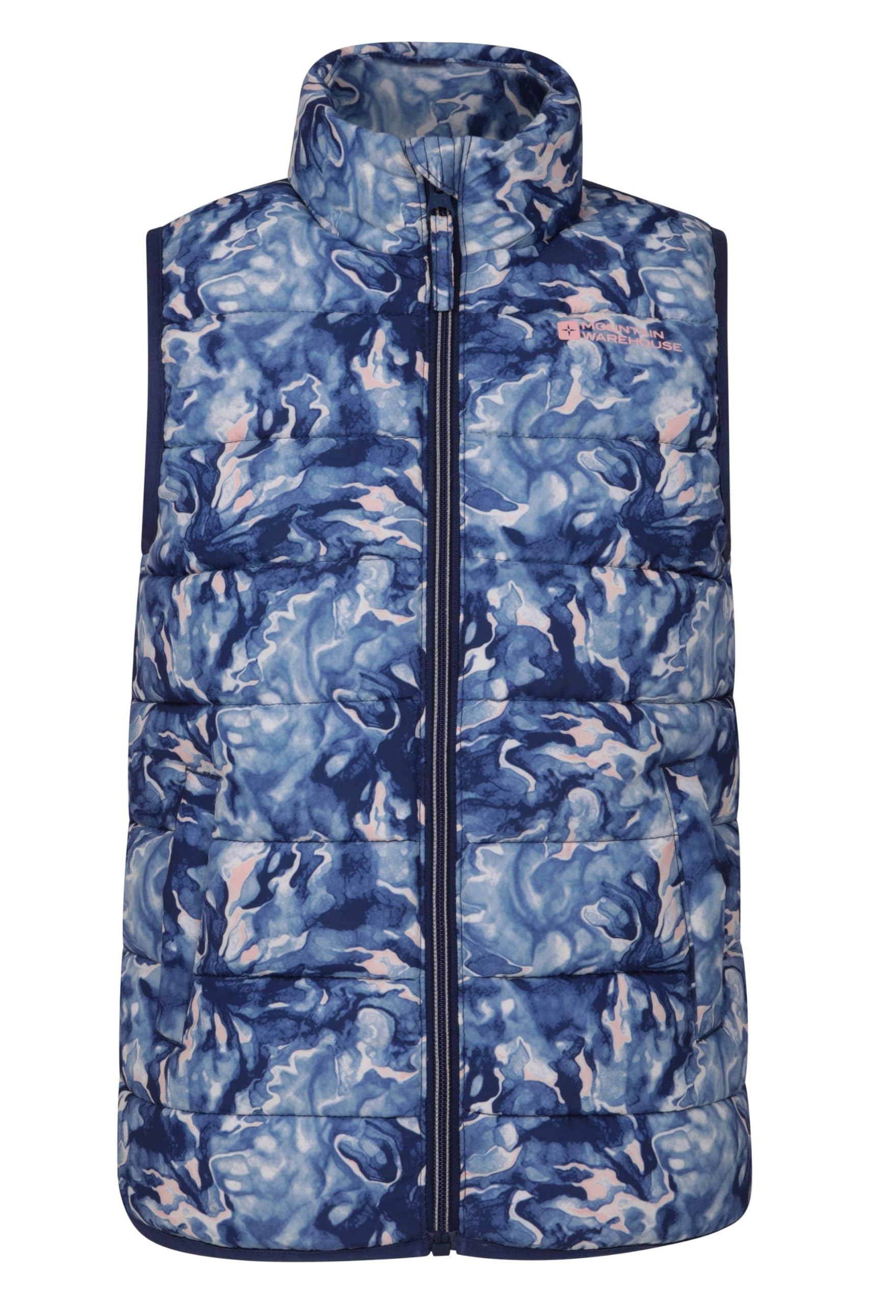 Mountain Warehouse Rocko Kids Printed Padded Gilet Dark Blue (Printed) 13y