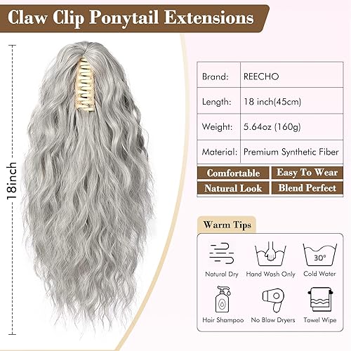 Miniatura 2 de Extensión de cola de caballo, extensión de cola de caballo de 18 pulgadas con clip de varias capas para mujer, extensiones de cabello largo y