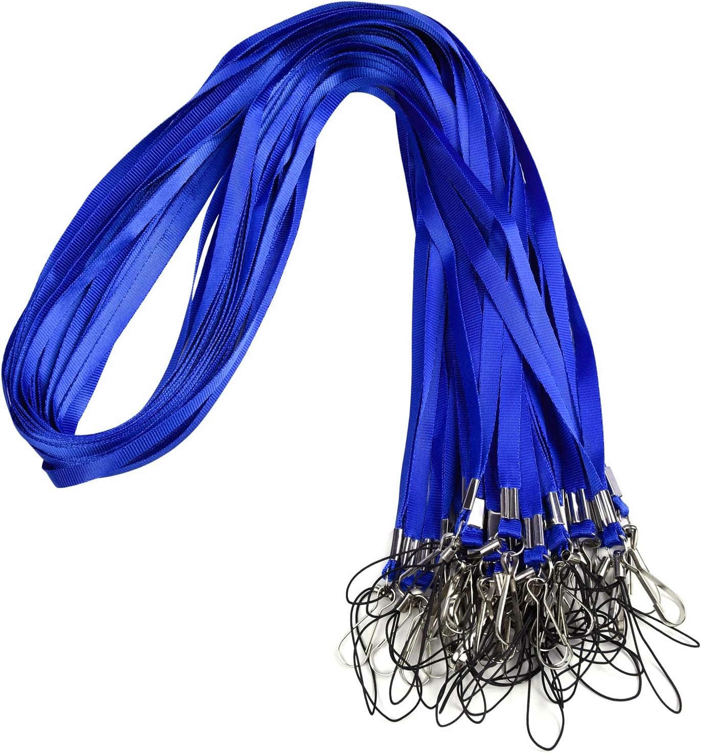 Wisdompro 30 Pack of 17 inch Nylon Neck Lanyard Strap with