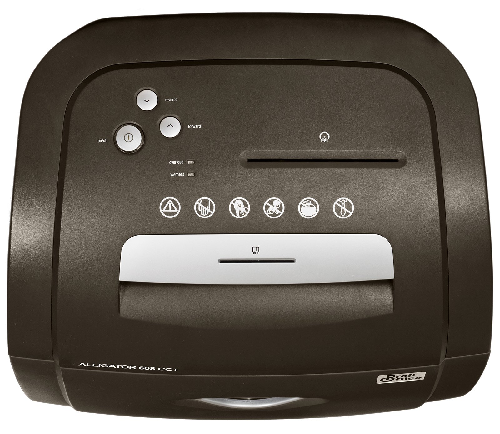 Destructora de Papel Alligator 608 CC Plus – Trituradora Top Business Corte Cruzado P-4 | Microcorte 2x8mm, Papelera 32L, Depósito Eco para CD y Tarjetas, Oficina Mediana y Grande