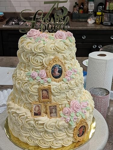 Miniatura 4 de Mini victoriano Cuadro Rectángulo Oval Royal Frame Foto espejo molde pastel Fondant goma pasta moldes de silicona juego de 2