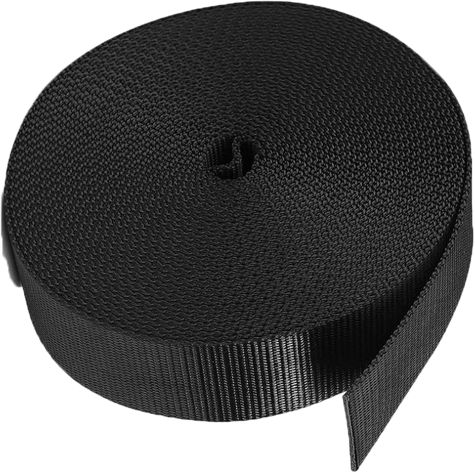 15 m Polypropylene Webbing, 25 mm Black Backpack Straps, Water Resistant Nylon Strap, Cotton Bag Strap for Luggage Straps, DIY Backpack, Dog Collar, Crafts