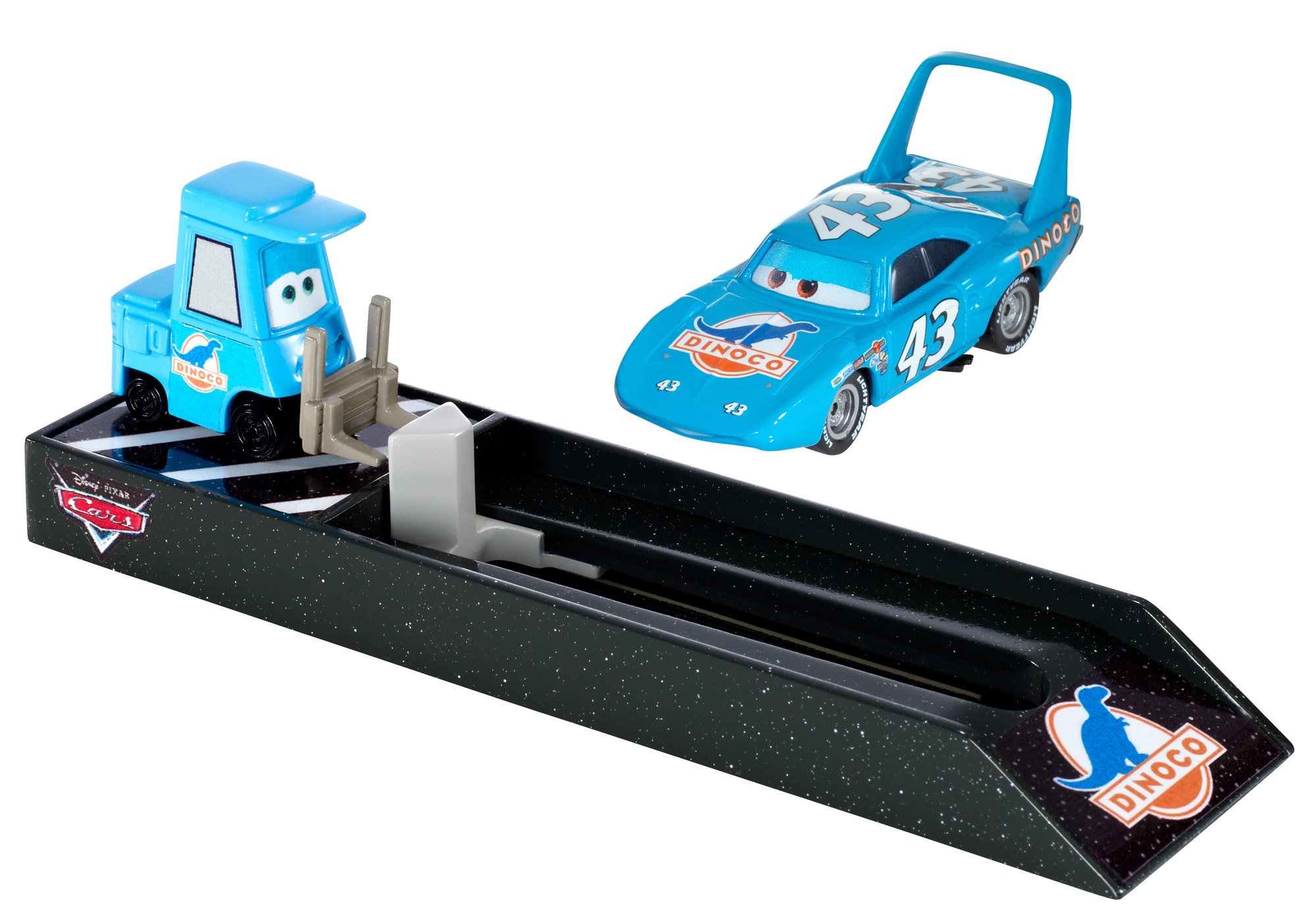 Disney Cars Pit Crew Launchers, 43 Dinoco The King : Amazon.sg: Toys