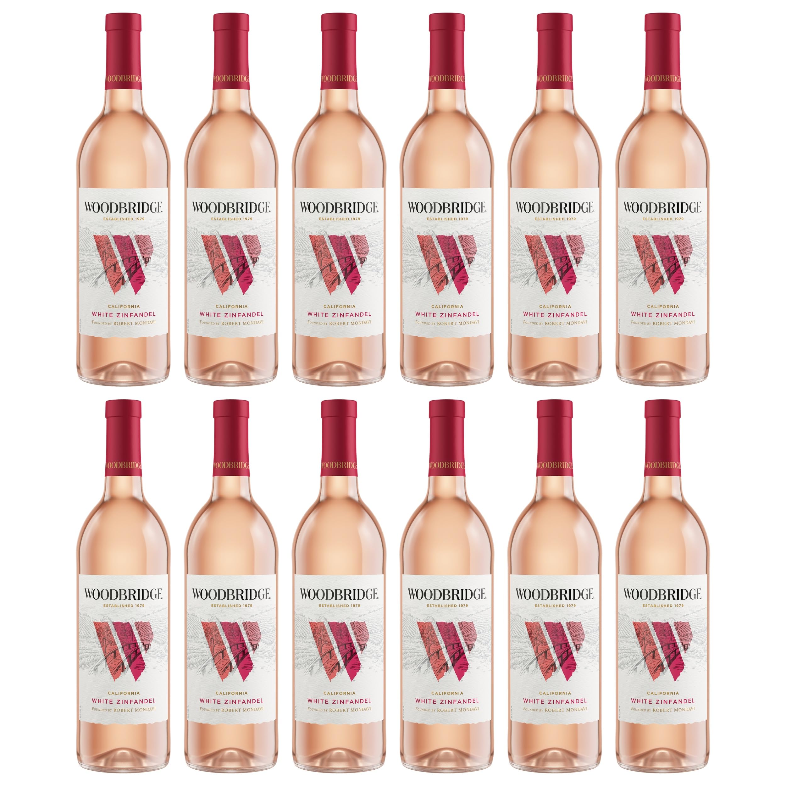 Robert Mondavi Woodbridge White Zinfandel Roséwein Rosé Vereinigte Staaten inkl. FeinWert E-Book (12 x 0.75 l)