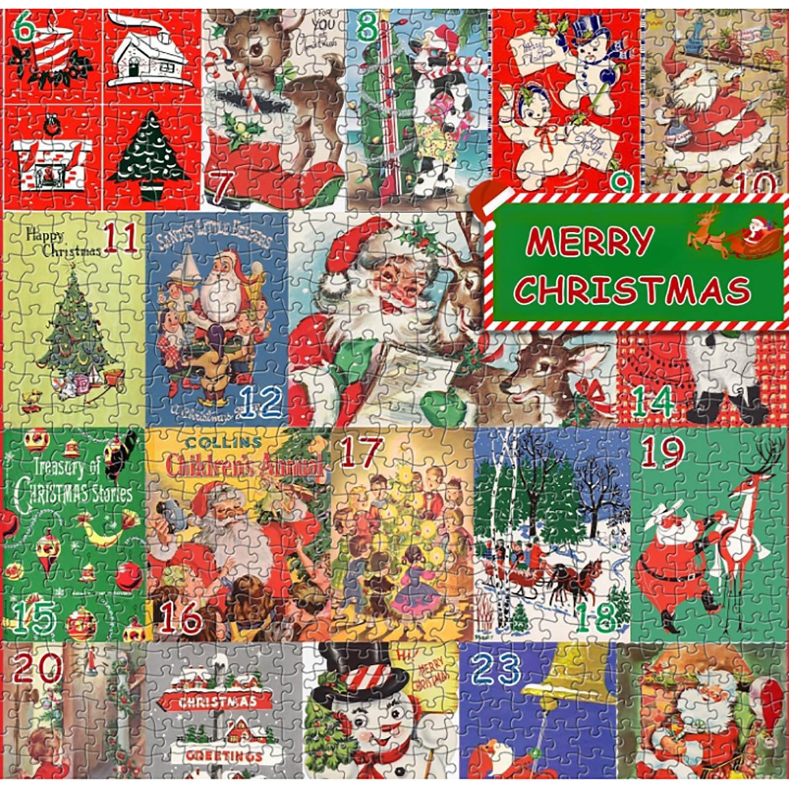 Calendario Dell'Avvento, Puzzle Natalizio Per Adulti, 1000 Pezzi Calendario Del Conto Alla Rovescia~p166456212