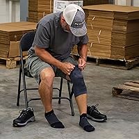 Vista 3 de OrthoSleeve KS7+ Adjustable Knee Brace for perfect fit to relieve knee pain, tendonitis pain, swelling and reduce inflammation