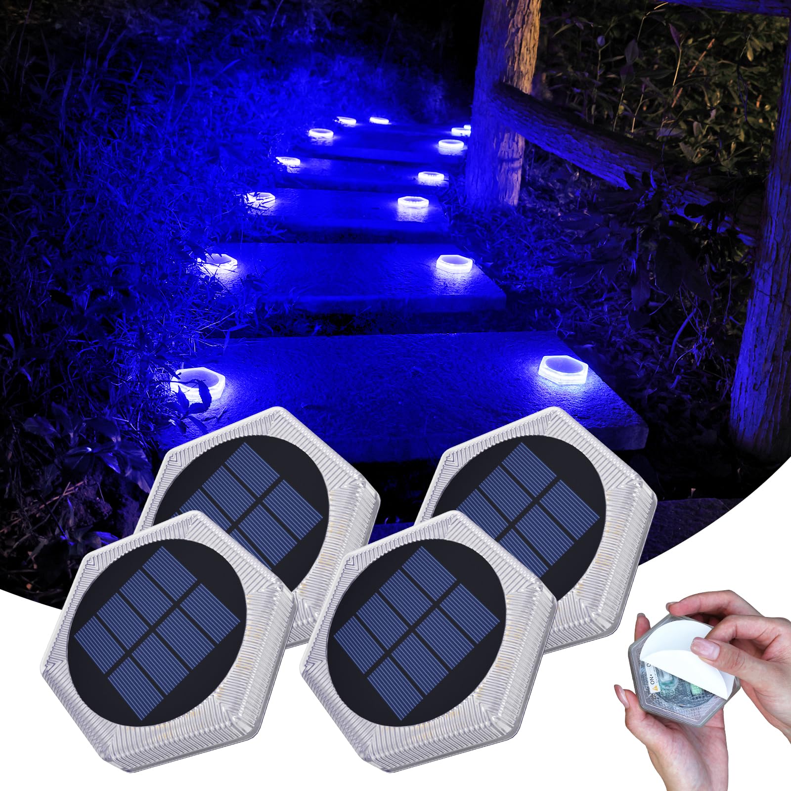 YiLaie Solarlampen für Außen Garten,Solarleuchten für Außen IP68 wasserdicht Auto On/Off