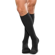 Seamless Diabetic Over-the-Calf Socks 3 Pack 6 Count, Large, Black
