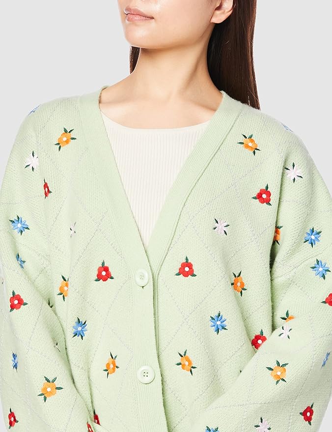 【美品】COEL コエル 花刺繍ラメ入り カーディガン ゆったり Amazon.co.jp: [コエル] カーディガン 花刺繍ラメ入りカーディガン