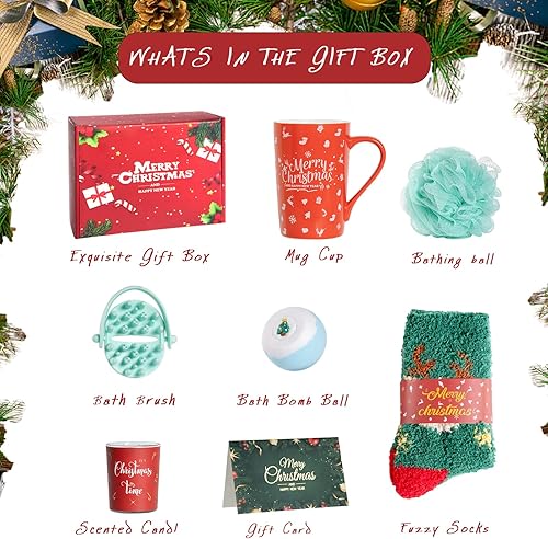 Miniatura 10 de Regalos para mujer para Navidad, mamá, abuela, hermana, esposa, novia, profesora, compañera de trabajo, cesta de regalos de Navidad únicos de