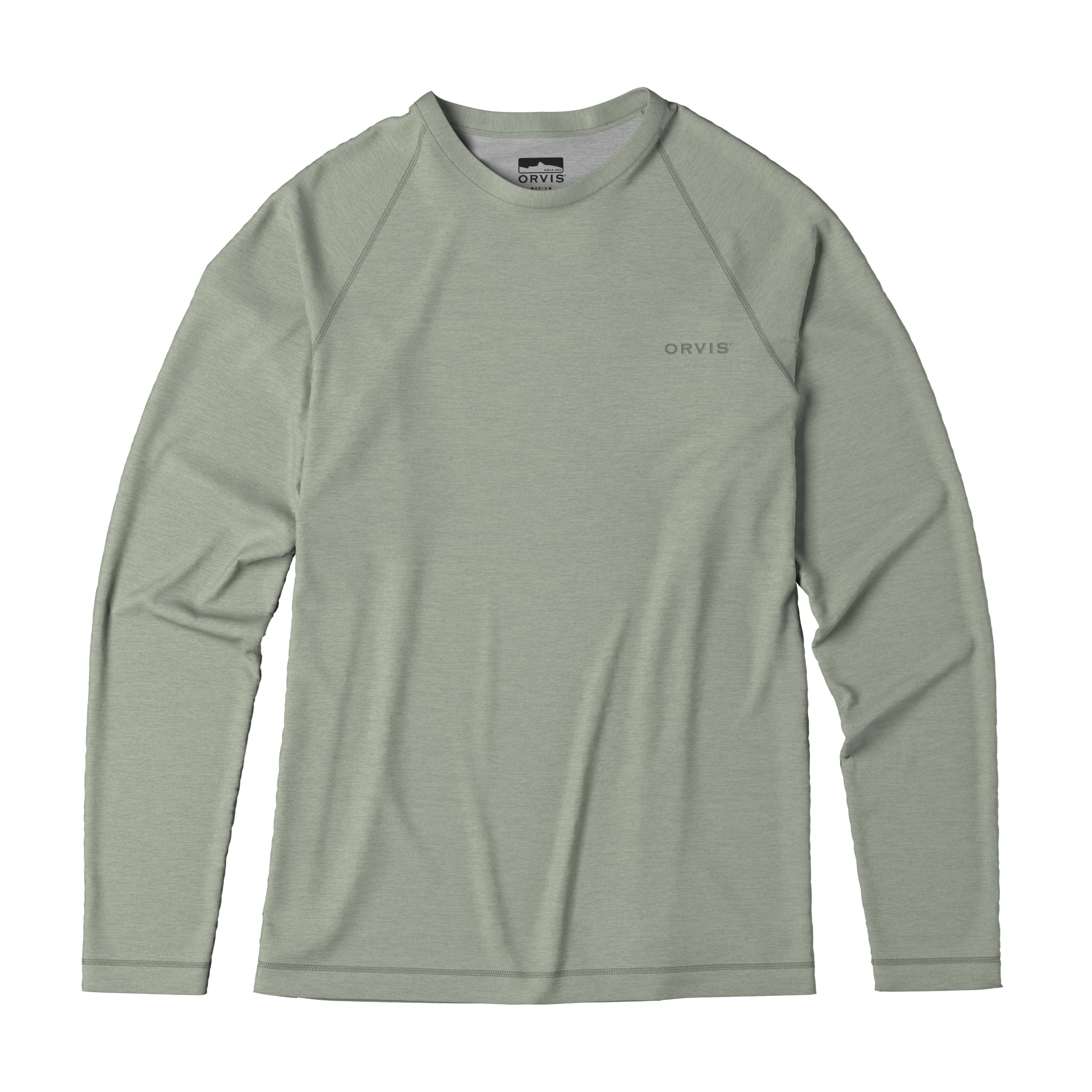 Orvis Dricast Long Sleeve Crew - Men's Lightweight Performance Shirt, Quick-Dry, UPF 50+ Sun Protection, Breathable