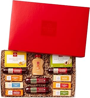 Hickory Farms Party Gift Basket- Meat and Cheese Food Gift Box (Extra Large) | Charcuterie Board Food | Summer Sausage | Father's Day | Mother's Day | Easter | Christmas | Holiday | Housewarming | Gourmet | Sympathy | Care Package