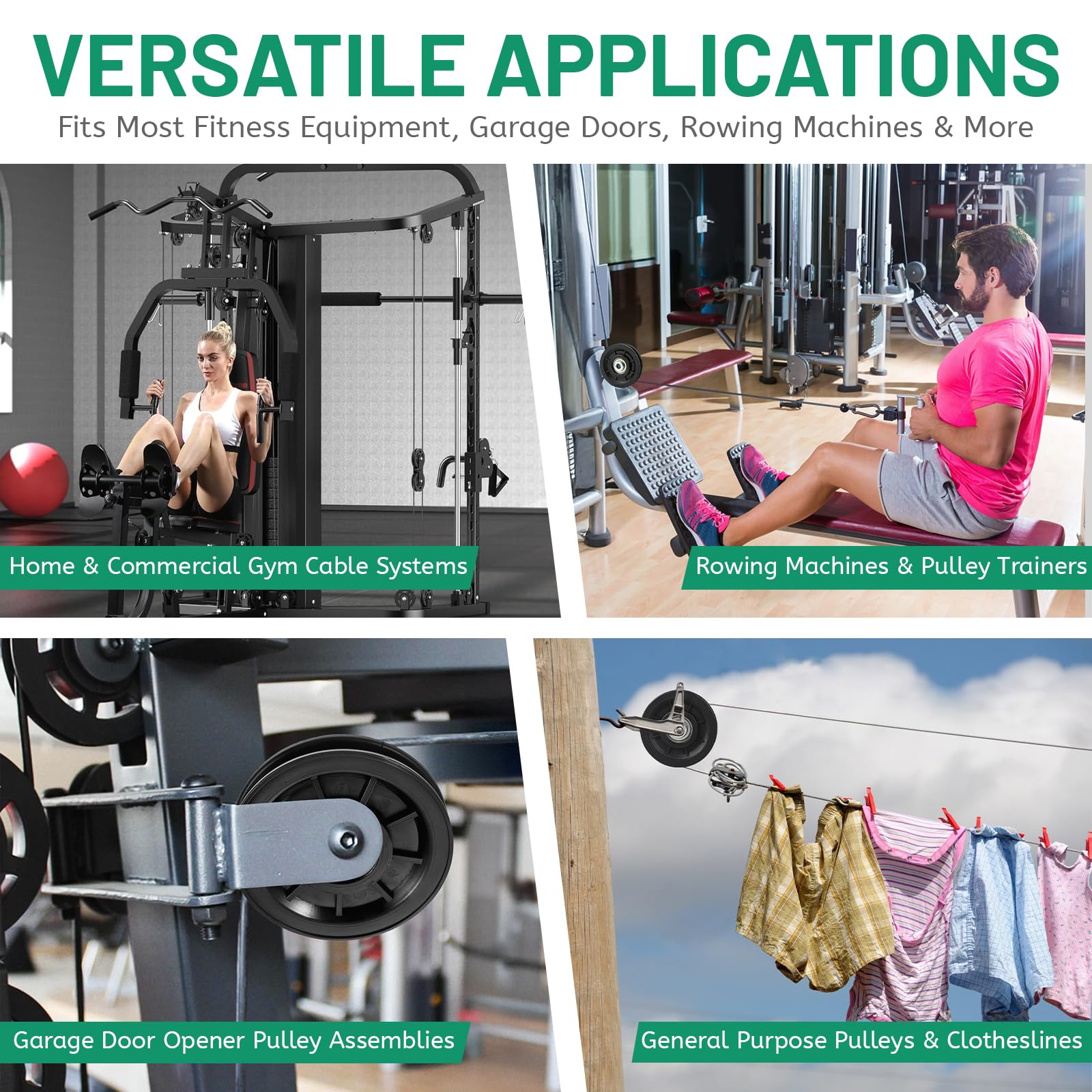 lalago Puleggia Palestra 90mm, Pulegge Fitness, Carrucola Resistente all'Usura per Attrezzature Fitness